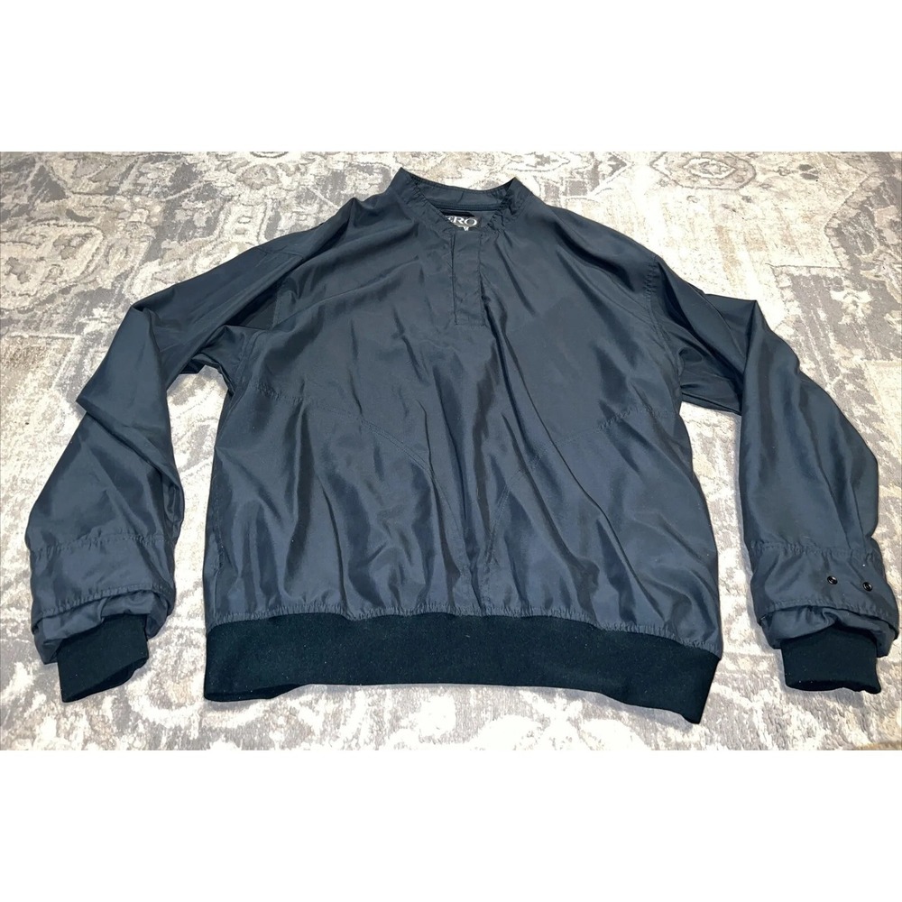 Zero‎ Restriction Golf 1/4 Snap Jacket Pullover Sz Large Green Windbreaker Mens